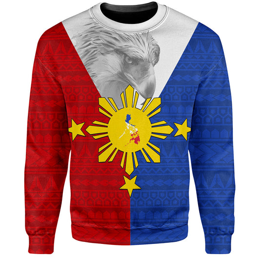 Philippines Filipinos Sweatshirt Polynesia Tribal Flag Eagles