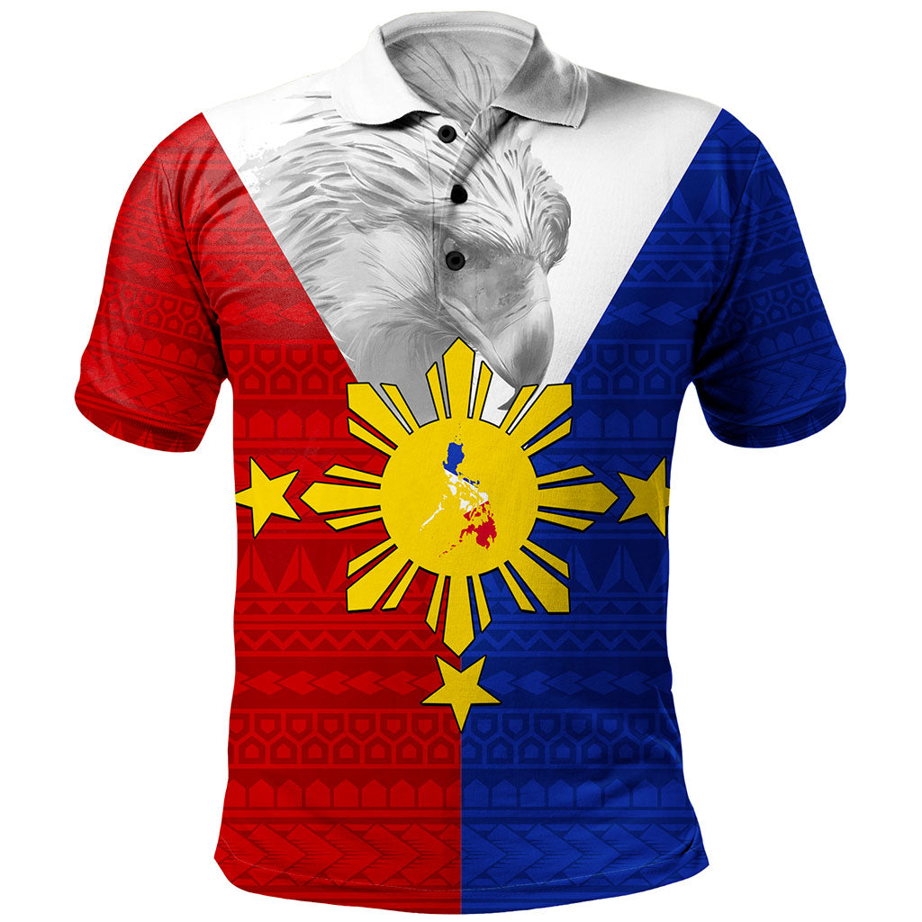 Philippines Filipinos Polo Shirt Polynesia Tribal Flag Eagles