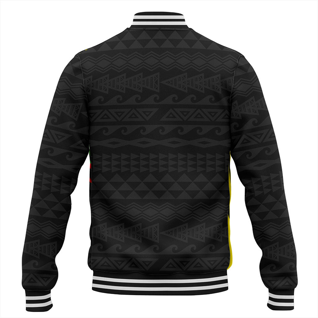 Hawaii Baseball Jacket Tribal Kanaka Maoli King Kamehameha Crack Style