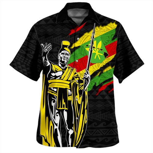 Hawaii Hawaiian Shirt Tribal Kanaka Maoli King Kamehameha Crack Style