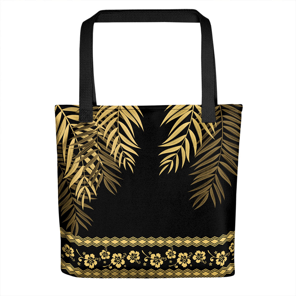 Hawaii Tote Bag Polynesia Tribal Leave Palm Style