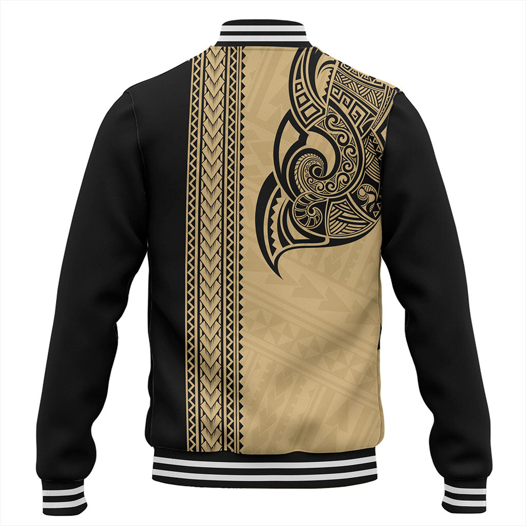Austral Islands Baseball Jacket Polynesian Coat Of Arms Tribal Tattoo