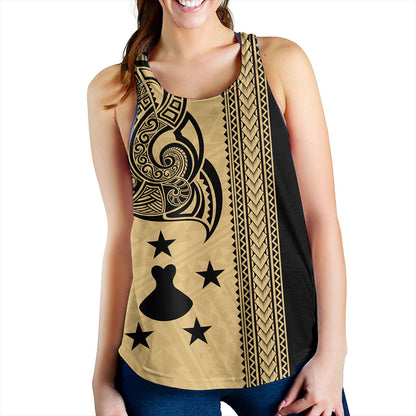 Austral Islands Women Tank Polynesian Coat Of Arms Tribal Tattoo