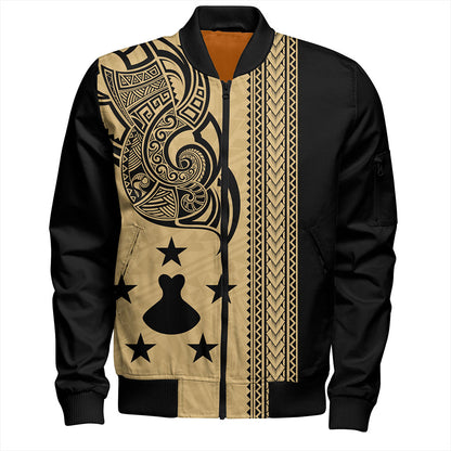 Austral Islands Bomber Jacket Polynesian Coat Of Arms Tribal Tattoo