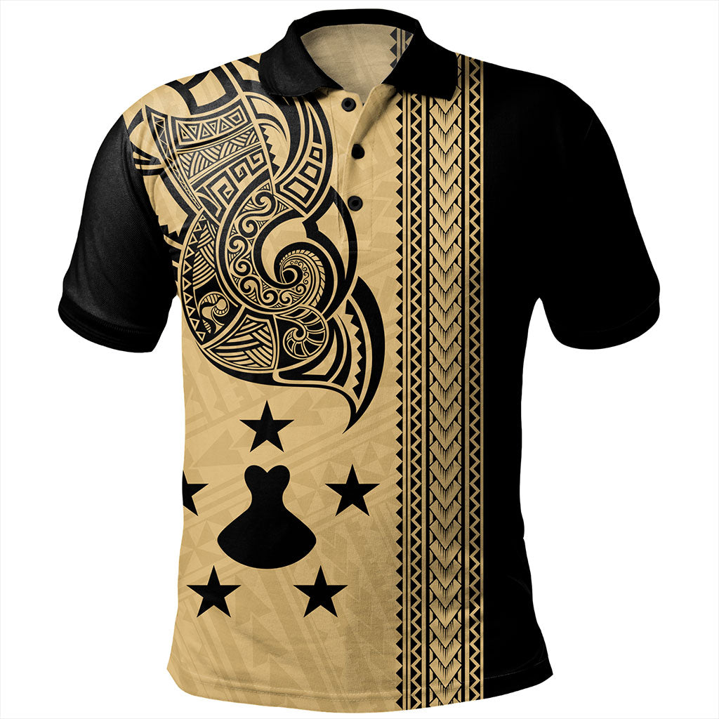 Austral Islands Polo Shirt Polynesian Coat Of Arms Tribal Tattoo
