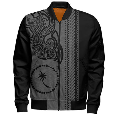 Chuuk State Bomber Jacket Polynesia Coat Of Arms Tribal Tattoo