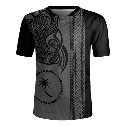 Chuuk State Rugby Jersey Polynesia Coat Of Arms Tribal Tattoo