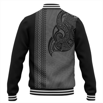 Cook Islands Baseball Jacket Polynesian Coat Of Arms Tribal Tattoo