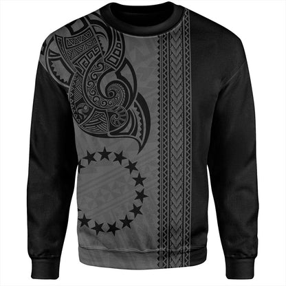 Cook Islands Sweatshirt Polynesian Coat Of Arms Tribal Tattoo