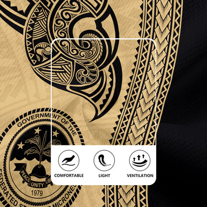 Federated States Of Micronesia Rugby Jersey Polynesia Coat Of Arms Tribal Tattoo
