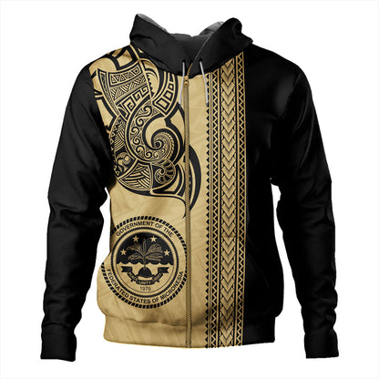 Federated States Of Micronesia Hoodie Polynesia Coat Of Arms Tribal Tattoo
