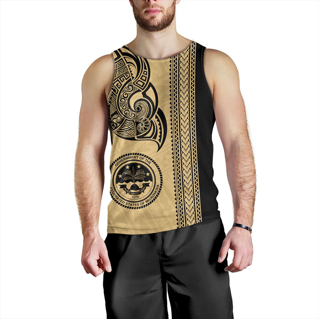 Federated States Of Micronesia Tank Top Polynesia Coat Of Arms Tribal Tattoo