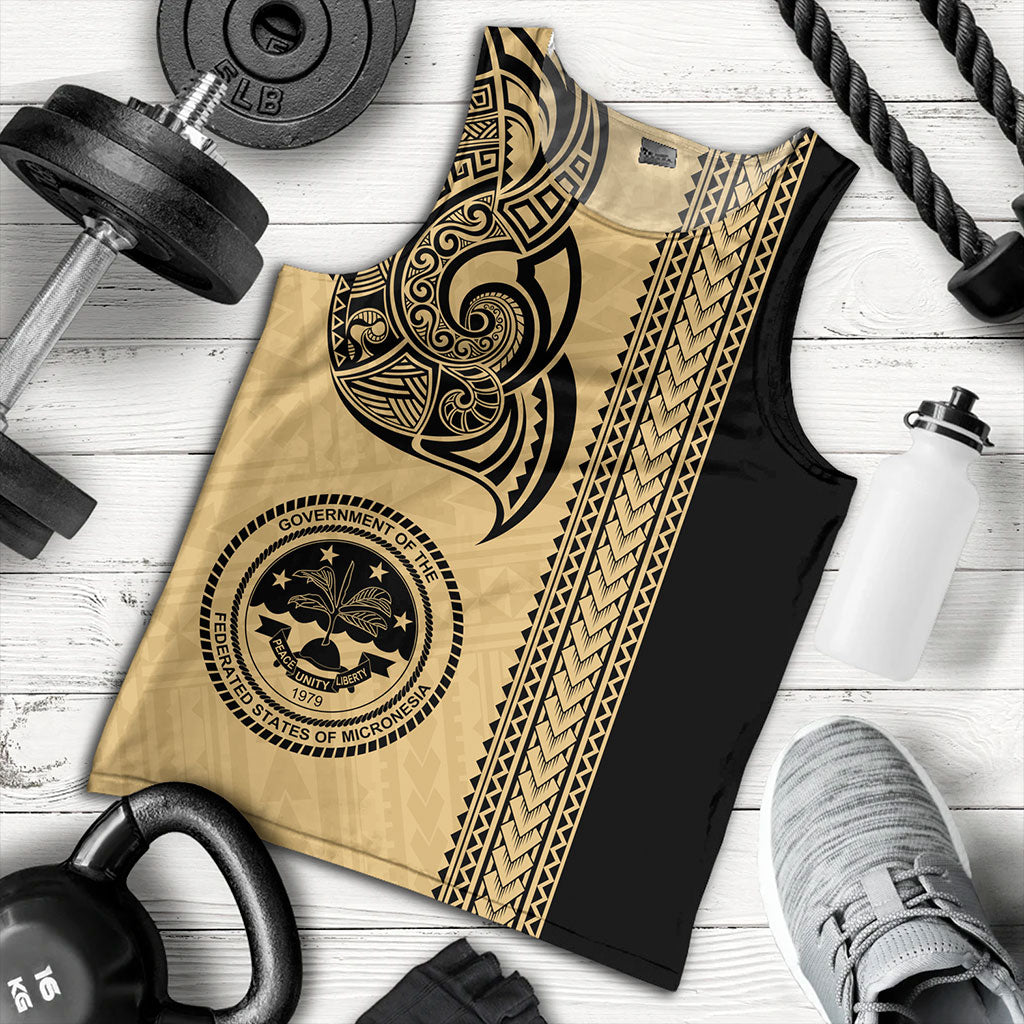 Federated States Of Micronesia Tank Top Polynesia Coat Of Arms Tribal Tattoo