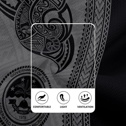 Federated States Of Micronesia Rugby Jersey Polynesia Coat Of Arms Tribal Tattoo