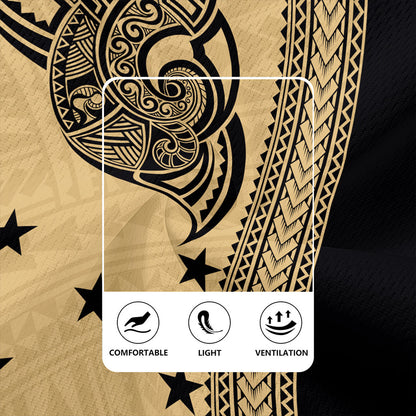 Gambier Islands Rugby Jersey Polynesian Coat Of Arms Tribal Tattoo