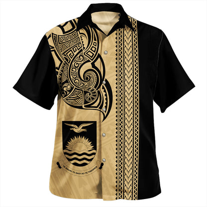 Kiribati Hawaiian Shirt Polynesia Coat Of Arms Tribal Tattoo