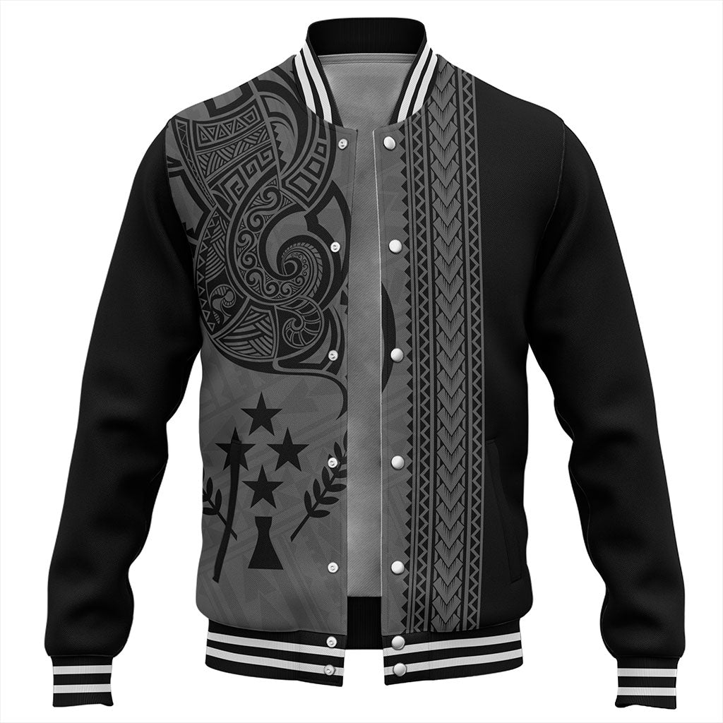 Kosrae Baseball Jacket Polynesia Coat Of Arms Tribal Tattoo