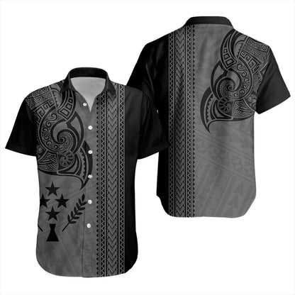 Kosrae Short Sleeve Shirt Polynesia Coat Of Arms Tribal Tattoo
