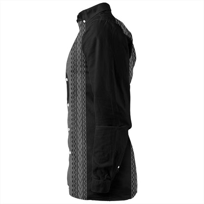 Northern Mariana Islands Long Sleeve Shirt Polynesia Coat Of Arms Tribal Tattoo