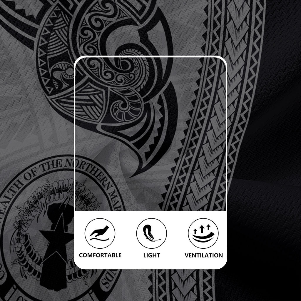 Northern Mariana Islands Rugby Jersey Polynesia Coat Of Arms Tribal Tattoo