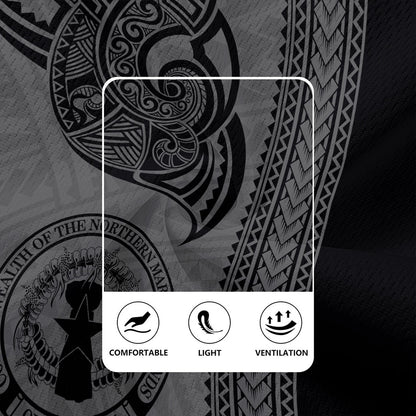Northern Mariana Islands Rugby Jersey Polynesia Coat Of Arms Tribal Tattoo