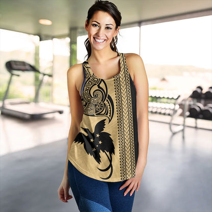 Papua New Guinea Women Tank Tribal Tattoo PNG Gold
