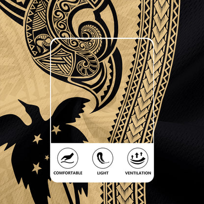 Papua New Guinea Rugby Jersey Tribal Tattoo PNG Gold