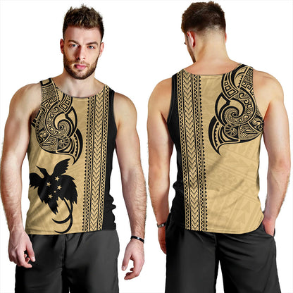 Papua New Guinea Tank Top Tribal Tattoo PNG Gold