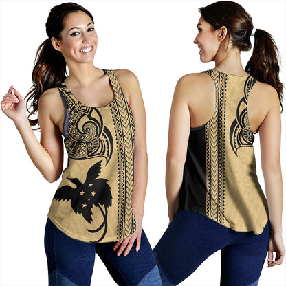 Papua New Guinea Women Tank Tribal Tattoo PNG Gold