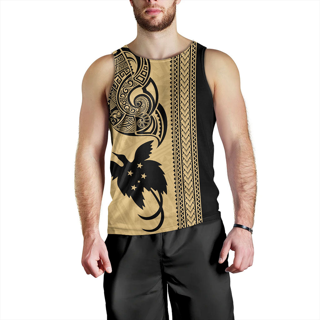 Papua New Guinea Tank Top Tribal Tattoo PNG Gold