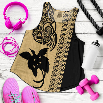 Papua New Guinea Women Tank Tribal Tattoo PNG Gold