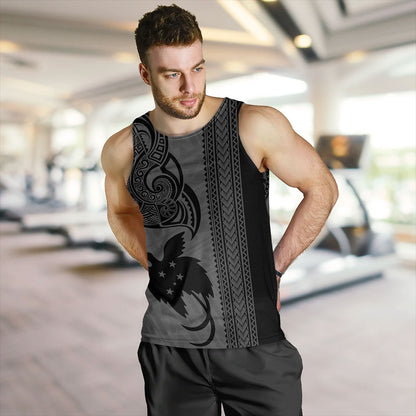Papua New Guinea Tank Top Tribal Tattoo PNG Gray