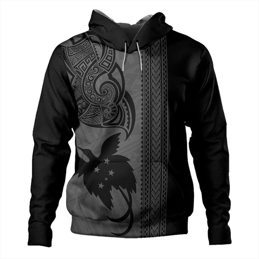 Papua New Guinea Hoodie Tribal Tattoo PNG Gray