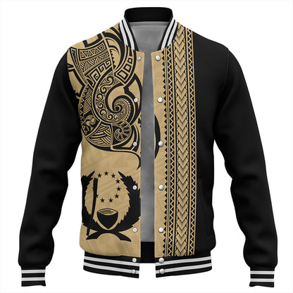 Pohnpei State Baseball Jacket Polynesia Coat Of Arms Tribal Tattoo