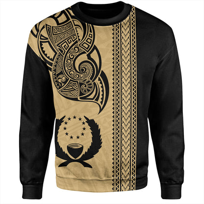 Pohnpei State Sweatshirt Polynesia Coat Of Arms Tribal Tattoo