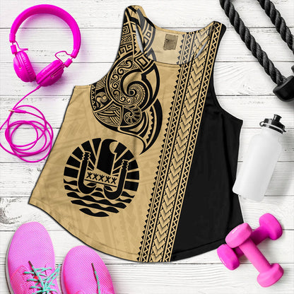 Tahiti Women Tank French Polynesia Tribal Tattoo