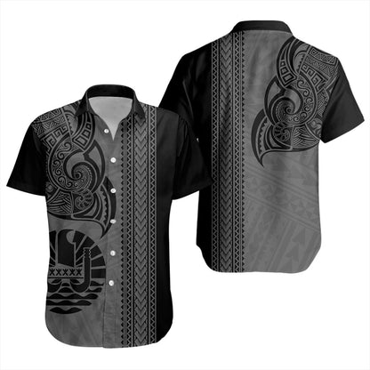 Tahiti Short Sleeve Shirt French Polynesia Tribal Tattoo