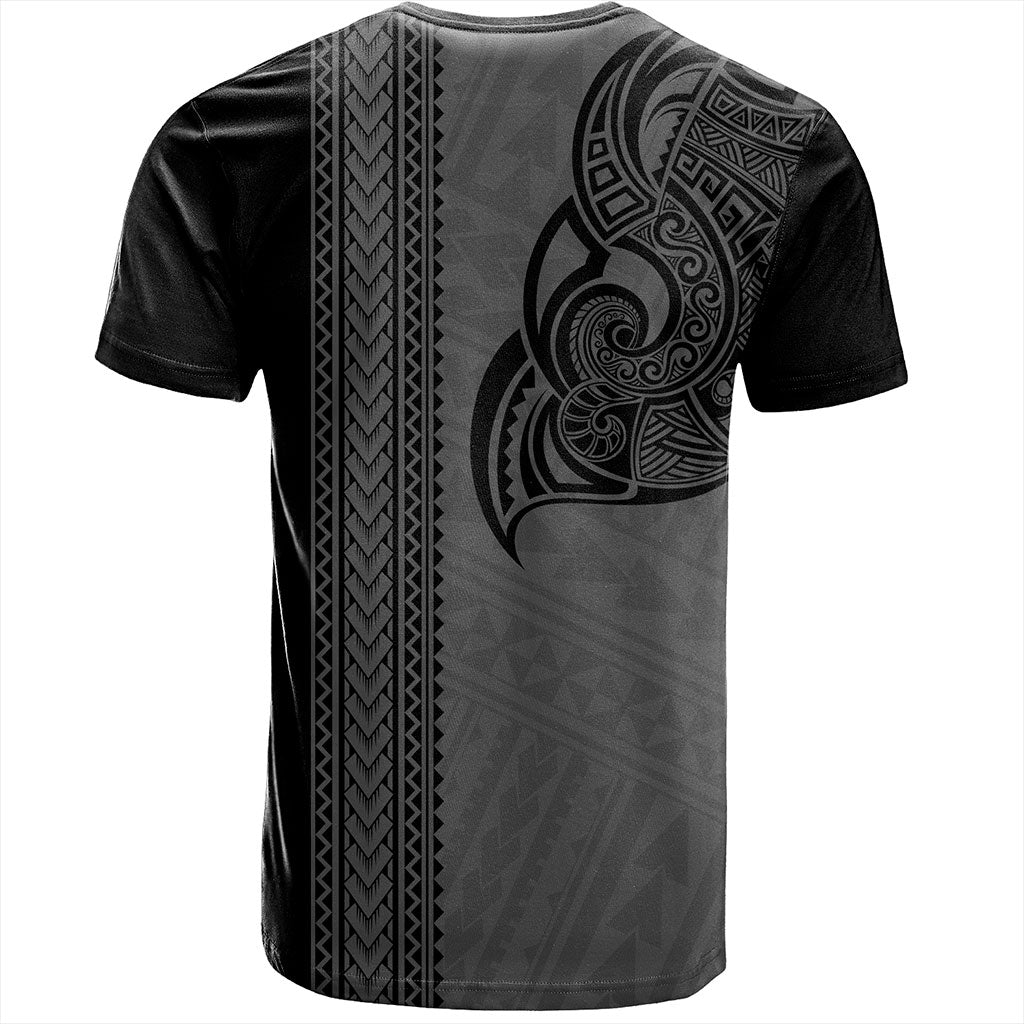 Tonga T-Shirt Polynesia Tribal Tattoo Grey