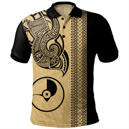 Yap State Polo Shirt Polynesia Coat Of Arms Tribal Tattoo