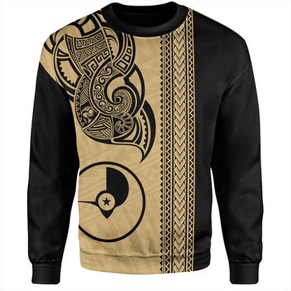Yap State Sweatshirt Polynesia Coat Of Arms Tribal Tattoo
