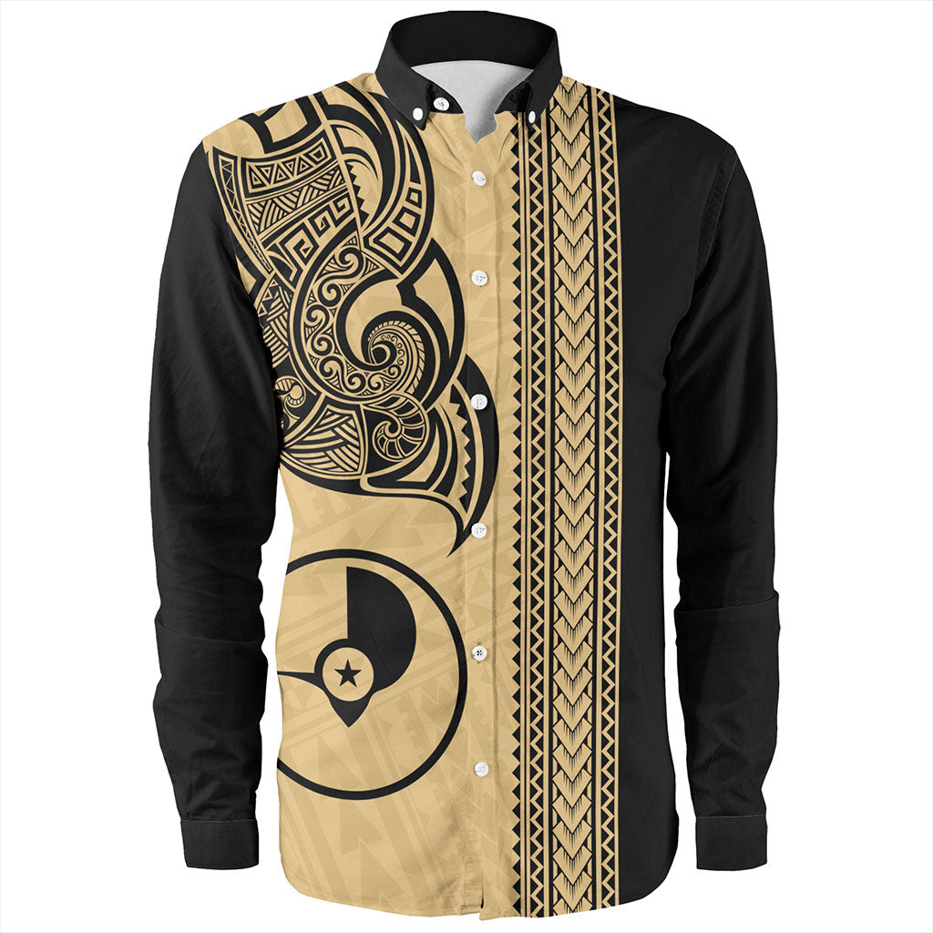 Yap State Long Sleeve Shirt Polynesia Coat Of Arms Tribal Tattoo