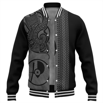 Yap State Baseball Jacket Polynesia Coat Of Arms Tribal Tattoo