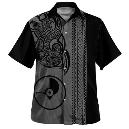 Yap State Hawaiian Shirt Polynesia Coat Of Arms Tribal Tattoo