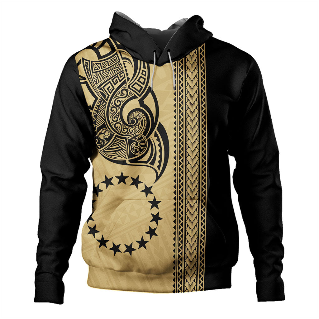 Cook Islands Hoodie Polynesian Coat Of Arms Tribal Tattoo