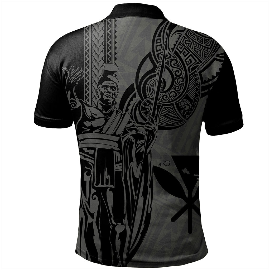 Hawaii Polo Shirt Polynesian Tribal Tattoo King Kamehameha