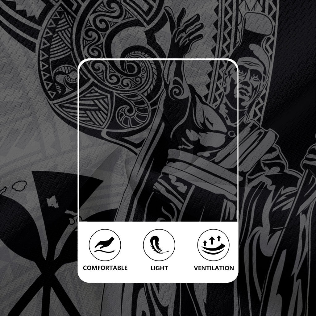 Hawaii Rugby Jersey Polynesian Tribal Tattoo King Kamehameha