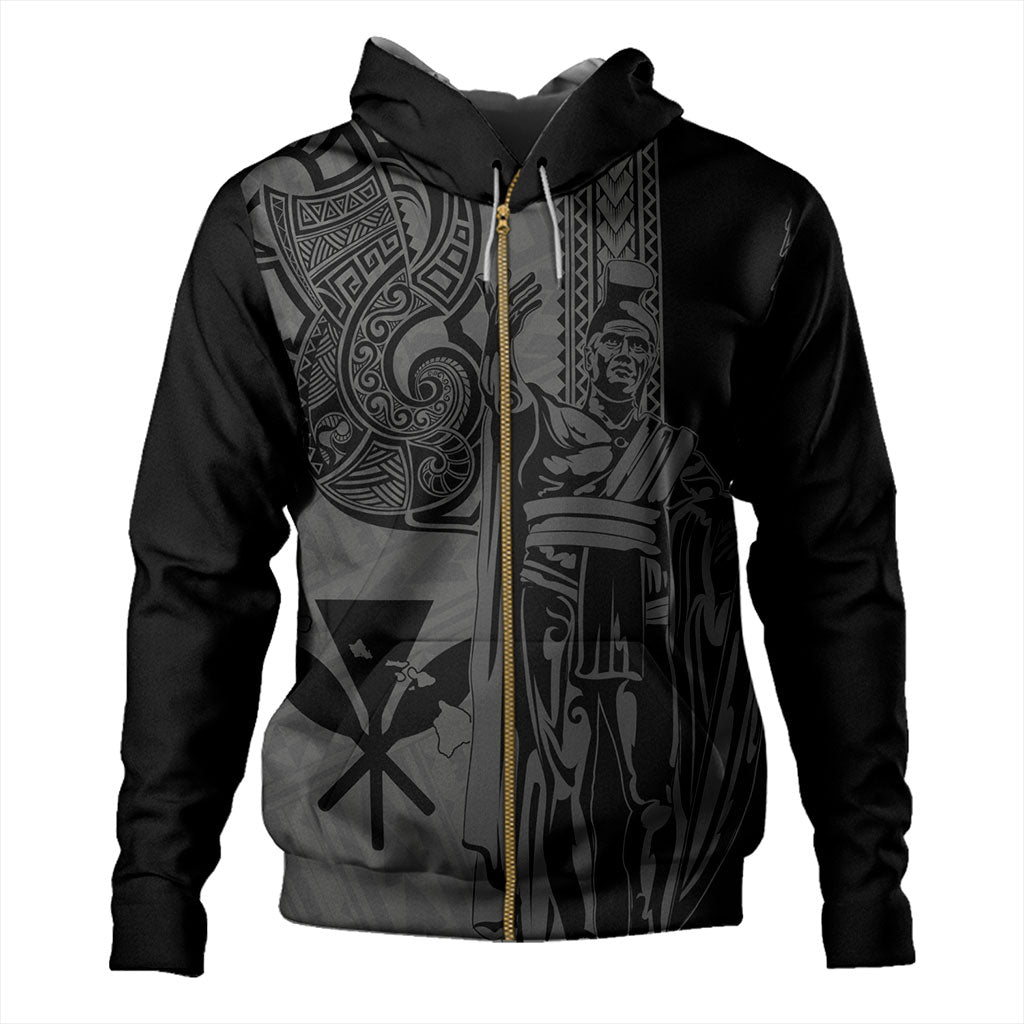 Hawaii Hoodie Polynesian Tribal Tattoo King Kamehameha