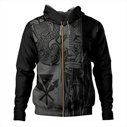 Hawaii Hoodie Polynesian Tribal Tattoo King Kamehameha