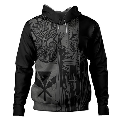 Hawaii Hoodie Polynesian Tribal Tattoo King Kamehameha