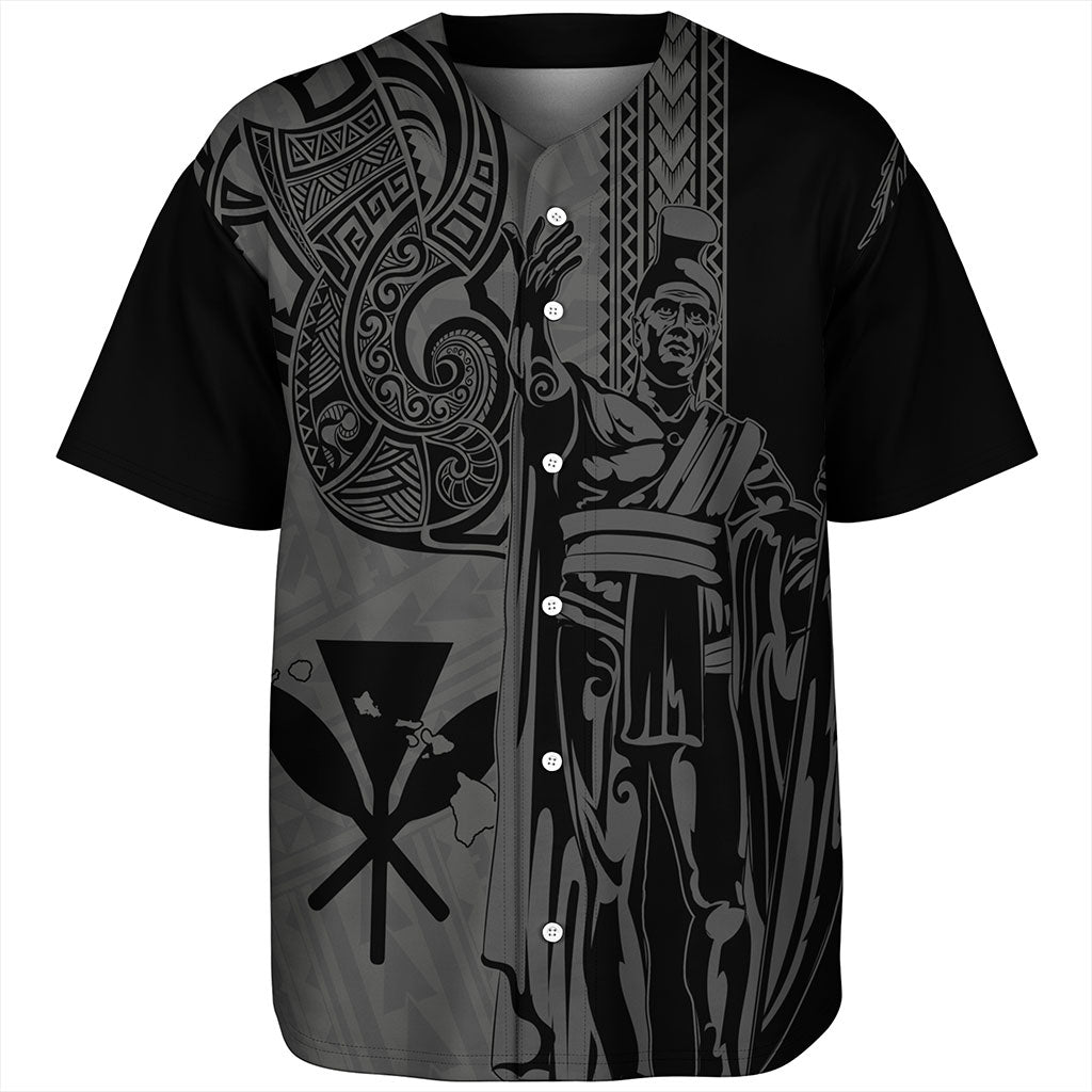 Hawaii Baseball Shirt Polynesian Tribal Tattoo King Kamehameha